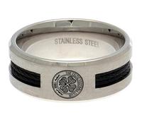 Celtic F.C. Black Inlay Ring Large Official Merchandise