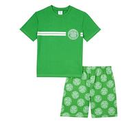 Celtic F.C. Boys Pyjamas Short PJs Set, Ages 3 to 15 Years Old, Official Celtic Merchandise (7-8 Years) Green