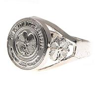 Celtic F.C. Silver Plated Crest Ring Large