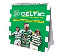 Celtic FC 2026 Crest Desktop Calendar in Green Celtic FC Green