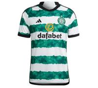 Celtic FC 23/24 Home Jersey by adidas, White / Team Green, Medium