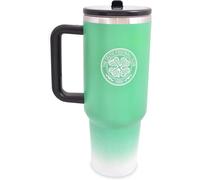 Hy-Pro Officially Licensed Celtic 40oz/1.18 L Thermal Flask & Handle - Metal Water Bottle with Straw, Portable Water Bottle for Sports & Daily Use - Stainless Steel Design