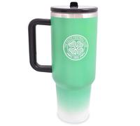 Hy-Pro Officially Licensed Celtic 40oz/1.18 L Thermal Flask & Handle - Metal Water Bottle with Straw, Portable Water Bottle for Sports & Daily Use - Stainless Steel Design