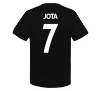 Celtic FC Boys Jota 7 Poly T-Shirt Black Green 6-7 Years