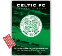 Celtic FC Calendar 2026 A3 Deluxe Wall Calendar with FREE Organising Stickers Included