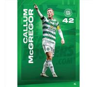 Celtic FC Callum McGregor 25/26 Action Poster Unframed A4