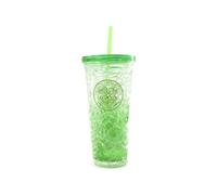 Celtic FC Crest 600ml Freezer Cup with Straw (One Size) (Green)