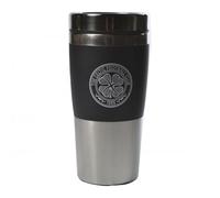 Celtic FC Executive Metallic Travel Handleless Mug in Black Celtic FC Black
