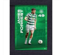 Celtic FC James Forrest 25/26 Action Poster Framed A3