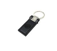 Celtic FC Leather Keyring (One Size) (Black)