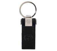 Celtic FC Leather Keyring (One Size) (Black)