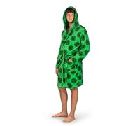 Celtic FC Men’s Hooded Fleece Dressing Gown Robe - Soft Tie Belt Bathrobe - Mens Football Gift - Sizes S-XL (UK, Alpha, M, Regular, Regular)