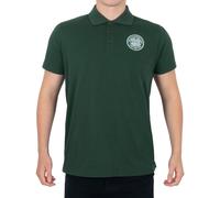 Celtic FC Men's Adults Crest Polo Shirt in Green | Size: Medium Celtic FC Green M