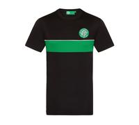 Celtic FC Men's Adults Poly T-Shirt in Black | Size: Medium Celtic FC Black M