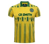 Celtic FC Mens Away Retro Shirt Yellow XXL
