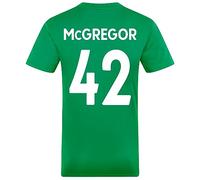 Celtic FC Mens McGregor 42 Poly T-Shirt Green White Stripe XXL