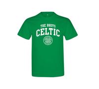 Celtic FC Men's The Bhoys Crest T-Shirt in Green | Size: Small Celtic FC Green S