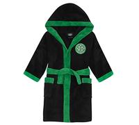 Celtic FC Official Football Gift Boys Fleece Dressing Gown Robe Black 9-10 Years