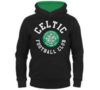 Celtic FC Official Football Gift Boys Fleece Graphic Hoody Black 12-13 Years