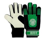 Celtic FC Boys Gloves Goalie Goalkeeper Kids Youths OFFICIAL Football Gift Green/Black Boys: 5-10yrs