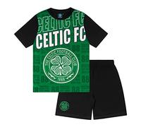 Celtic FC Official Football Gift Boys Short Pyjamas Green 4-5 Years