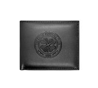 Celtic FC Official Football Gift Embossed Crest Money Wallet Black