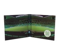 Celtic FC Official Football Gift Embossed Crest Stadium Wallet Black