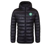 Celtic FC Official Football Gift Mens Quilted Hooded Winter Jacket Large