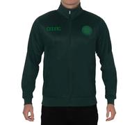 Celtic FC Official Football Gift Mens Retro Track Top Jacket Green XL
