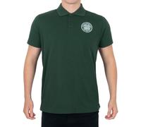 Celtic FC Official Football Gift Mens Single Crest Polo Shirt Green Medium