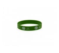 Celtic FC Official Football Silicone Wristband (One Size) (Green)
