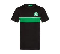 Celtic FC Official Gift Boys Poly T-Shirt Black Green 6-7 Years