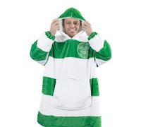 Celtic FC Officially Licensed Oversized Sherpa Fleece Hoodie - Ultra-Soft, Cozy Wearable for Adult Fans