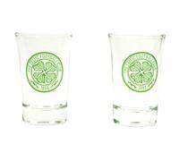 Celtic FC Shot Glass Pack of 2 in White Celtic FC White