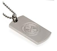 Celtic FC Stainless Steel Crest Dog Tag & Ball Chain