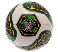 Celtic FC Tracer Training Football - 26 Panel, Hand Sewn, White/Black/Green, One Size