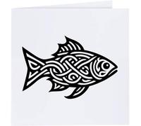 'Celtic Fish' Blank Greeting Card (GC00076289)