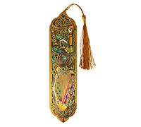 Celtic Foil Bookmark - Celtic Harp Design