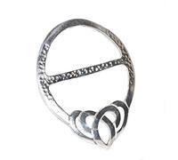 Celtic Heart Large Pewter Scarf Ring