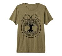 Celtic Ireland Viking Celtic Knot Pattern Tree Premium T-Shirt