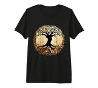Celtic Ireland Viking Celtic Knot Pattern Tree Premium T-Shirt