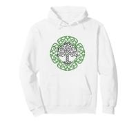 Celtic Ireland Viking Celtic Knot Pattern Tree Pullover Hoodie