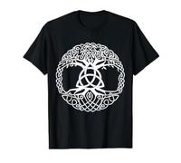 Celtic Ireland Viking Celtic Knot Pattern Tree Value Graphic T-Shirt, Men, Black, L
