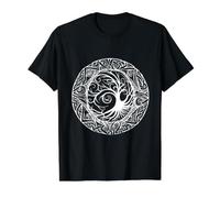 Celtic Ireland Viking Celtic Knot Pattern Tree Value Graphic T-Shirt, Men, Black, L