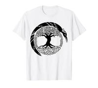 Celtic Ireland Viking Celtic Knot Pattern Tree Value Graphic T-Shirt, Men, White, XL