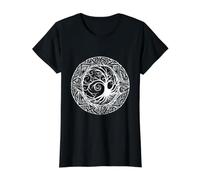 Celtic Ireland Viking Celtic Knot Pattern Tree Value Graphic T-Shirt, Women, Black, S