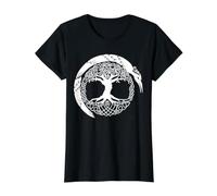 Celtic Ireland Viking Celtic Knot Pattern Tree Value Graphic T-Shirt, Women, Black, XS