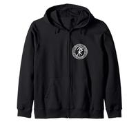 Celtic Ireland Viking Celtic Knot Pattern Tree Zip Hoodie