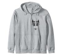 Celtic Ireland Viking Celtic Knot Pattern Tree Zip Hoodie