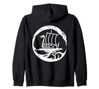 Celtic Ireland Viking Celtic Knot Pattern Tree Zip Hoodie